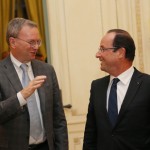 Francois Hollande Eric Schmidt