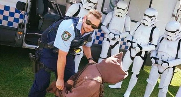 New South wales police star wars epic fail
