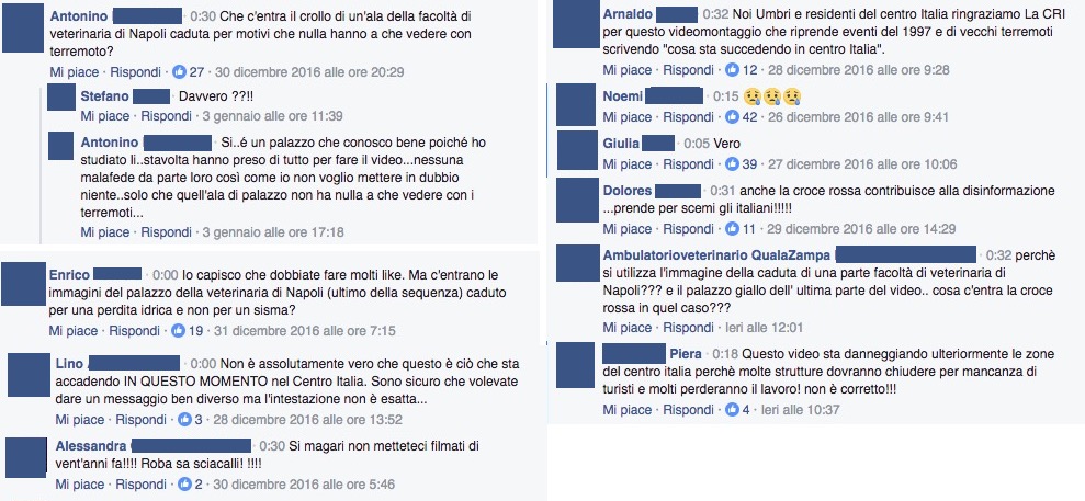 croce rossa italiana video terremoto facebook
