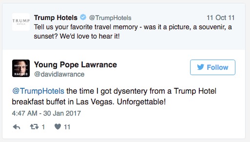 trump hotels tweet