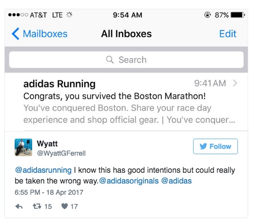 adidas maratona di boston